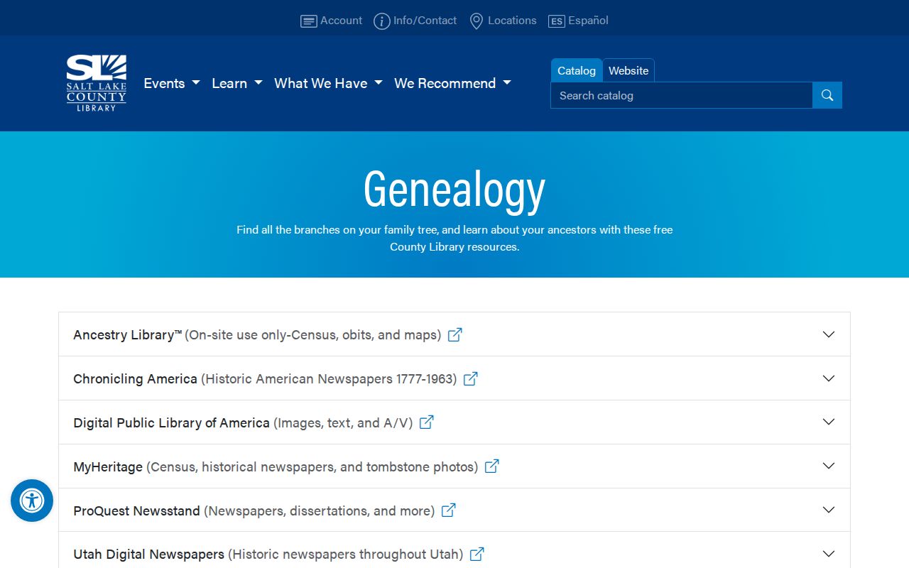 Millcreek residents directory County Library genealogy